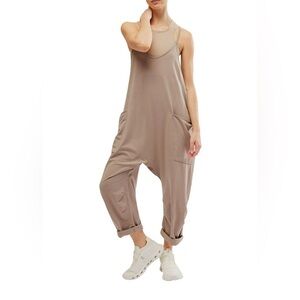 NWOT FREE PEOPLE Hot Shot Onesie Color: Mocha Latte Size: Medium
